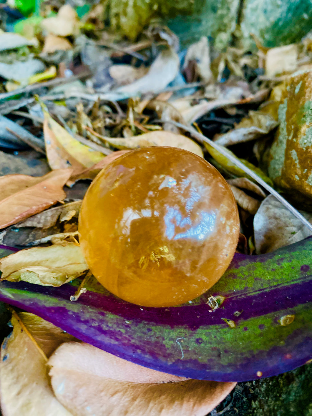 Orange Calcite Sphere